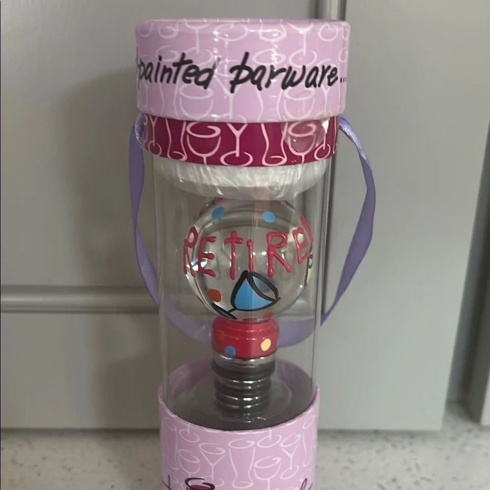 Hand-Painted Retired Wine stopper !